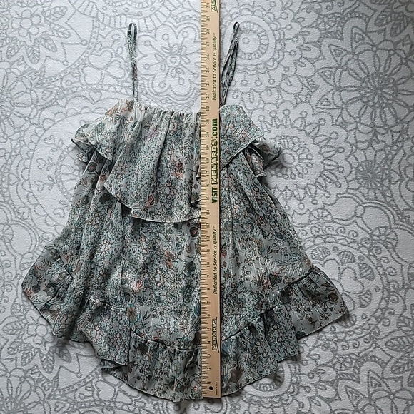 Victoria's Secret Dream Angels Ruffle Chiffon Shimmer Tank Top Size Size Small - Picture 12 of 13